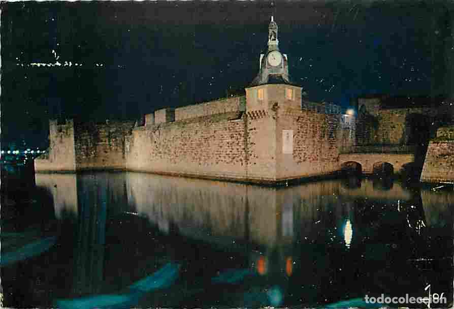 Postales: Francia - 29 - Concarneau - La Tour de l'horloge - Vue de Nuit - Flamme Postale - Voir Scans Recto V