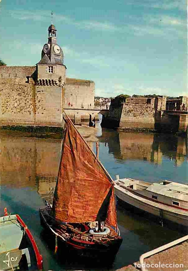 Postales: Francia - 29 - Concarneau - Le Pont-Levis et la Tour de l'Horloge - Flamme Postale - Voir Scans Rect