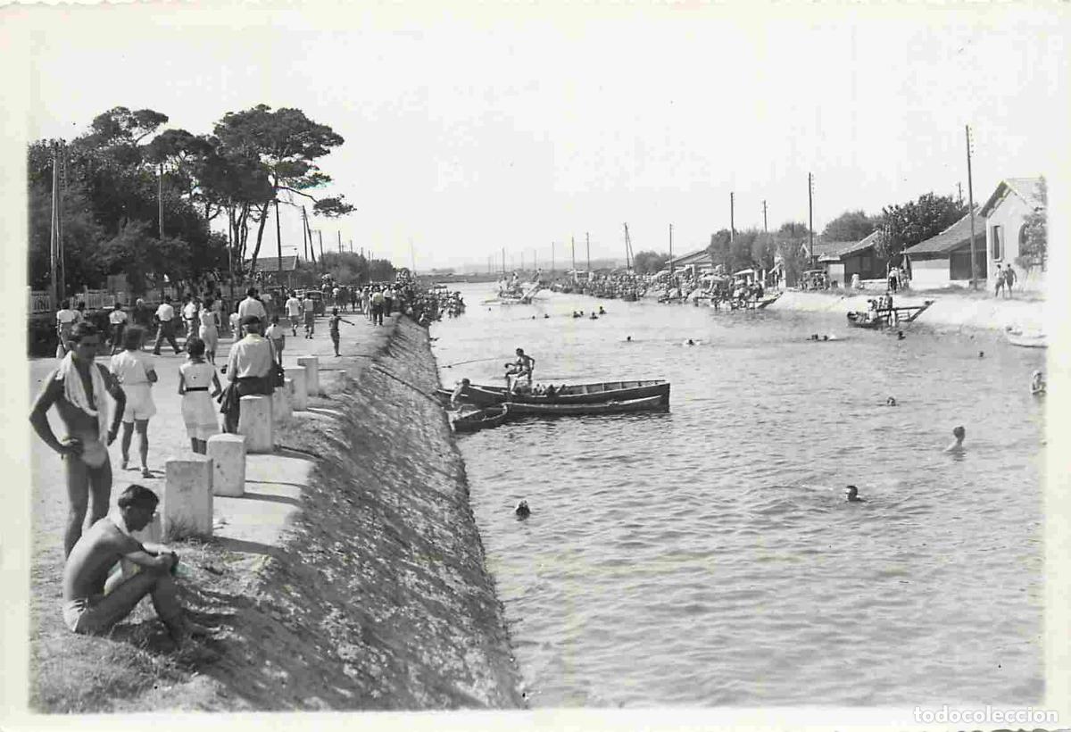 Postkarten: Francia - 34 - Carnon Plage - Vue sur le Canal - Anim&eacute;e - Photographie 10 x 14 cms - Voir Scans Rect