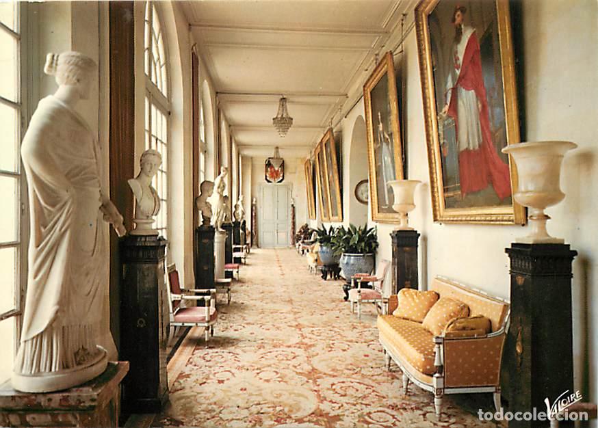 Postales: Francia - 36 - Valen&ccedil;ay - Int&eacute;rieur du Ch&acirc;teau - La grande galerie du rez-de-chauss&eacute;e - Art Sculptur