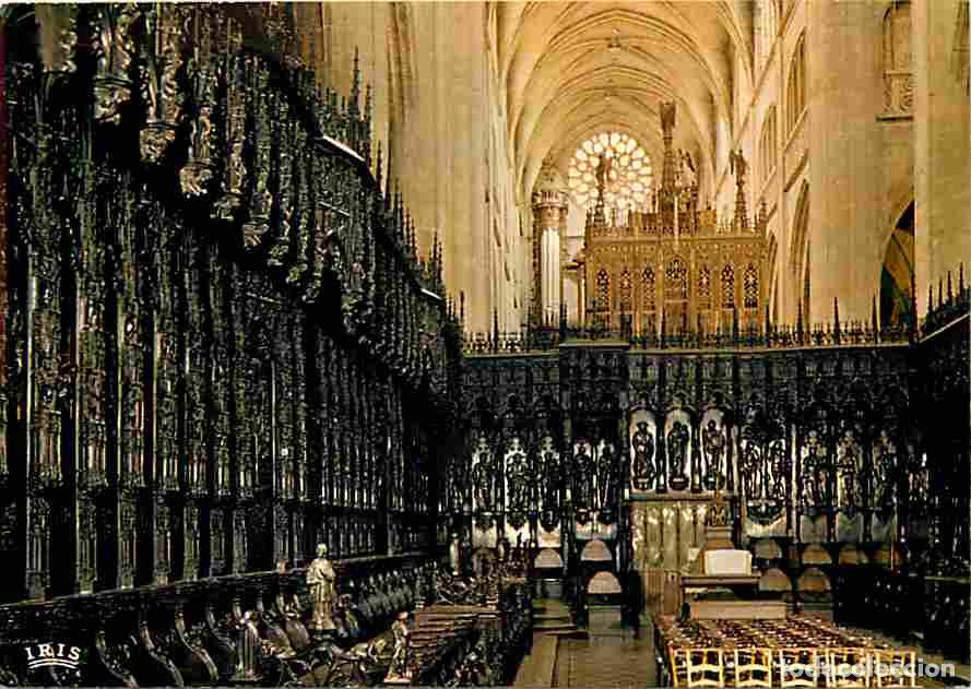 Postales: Francia - 32 - Auch - Int&eacute;rieur de la Cath&eacute;drale Sainte Marie - Les stalles du coeur en bois sculpt&eacute;