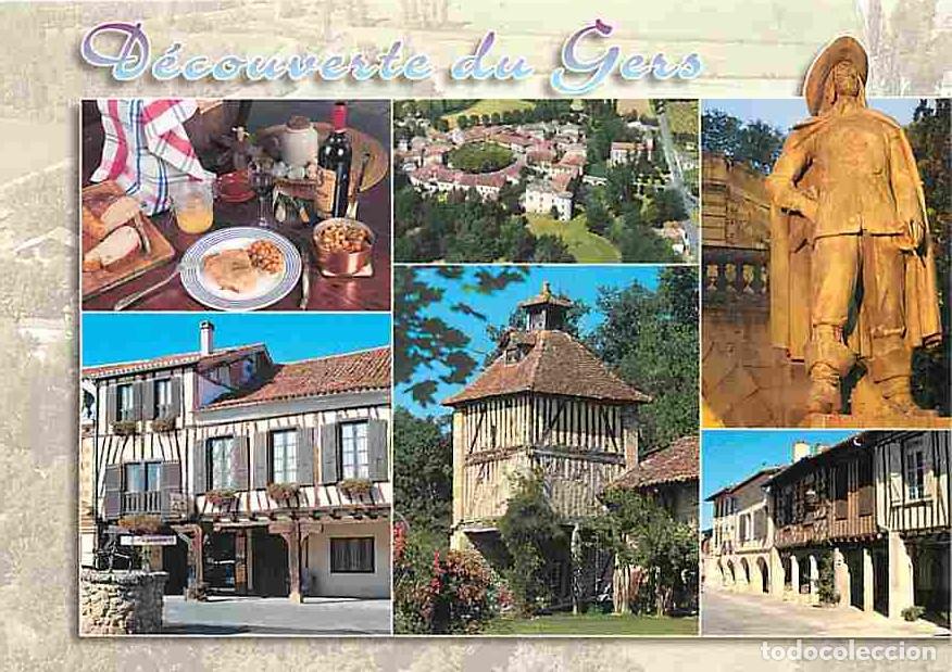 Cartes Postales: Francia - 32 - Gers - Multivues - Vieilles maisons &agrave; pans de bois - Gastronomie - Flamme Postale de