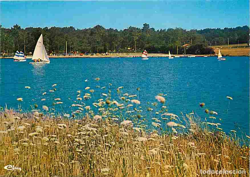 Cartes Postales: Francia - 32 - Barbotan les Thermes - Cazaubon - Le Lac de L'Uby - Voile - Carte Neuve - CPM - Voir