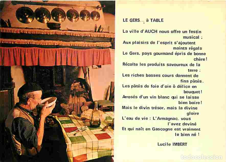 Cartes Postales: Francia - 32 - Gers - Le Gers &agrave; Table - Eau de vie Armagnac - Folklore - Carte Neuve - CPM - Voir Sc