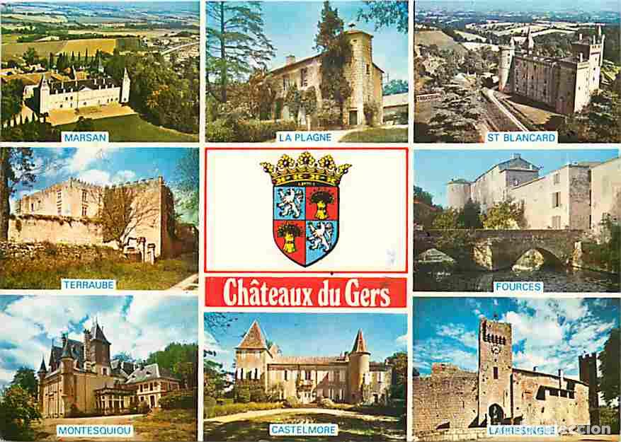 Cartes Postales: Francia - 32 - Gers - Chateaux du Gers - Multivues - Vieilles pierres - Blasons - CPM - Voir Scans R