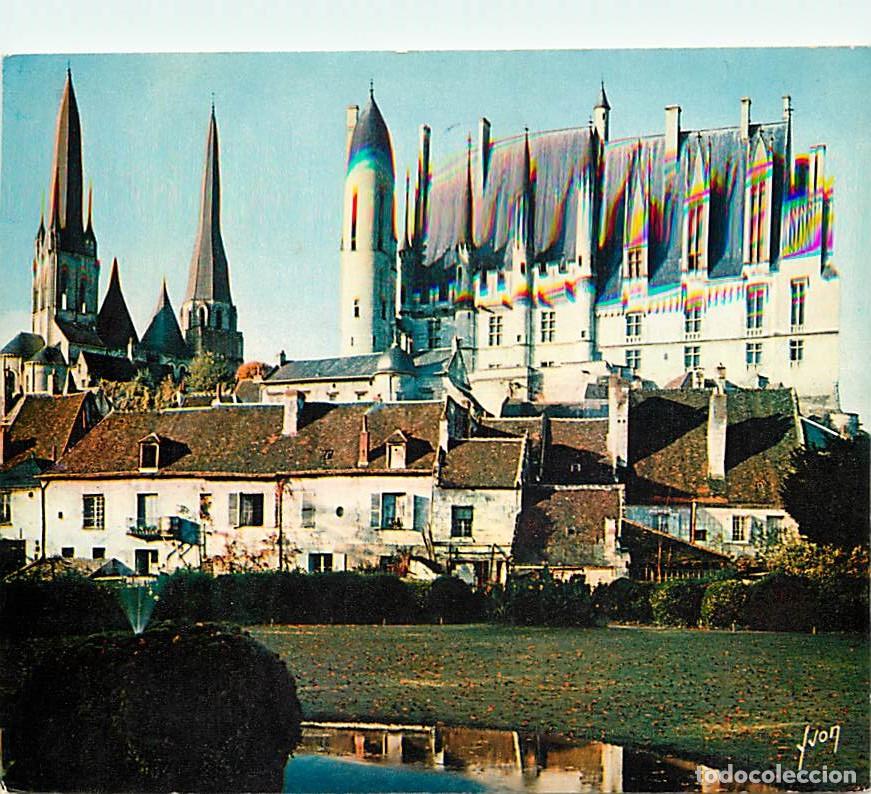 Postales: Francia - 37 - Loches - Le Ch&acirc;teau - La Coll&eacute;giale Saint-Ours - Flamme Postale de Jou&eacute; les Tours - C