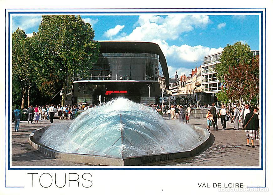 Postales: Francia - 37 - Tours - Le Vinci, Centre International des Congr&egrave;s - Fontaine - Jets d'eau - CPM - Vo