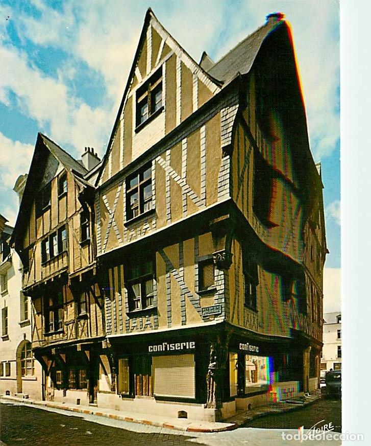 Postales: Francia - 37 - Tours - Le Vieux Tours - Rue de la R&ocirc;tisserie - maison du Xve si&egrave;cle - Maison &agrave; pans
