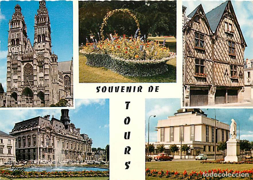 Postales: Francia - 37 - Tours - Multivues - Automobiles - Maison &agrave; pans de bois - Carte Neuve - CPM - Voir Sc
