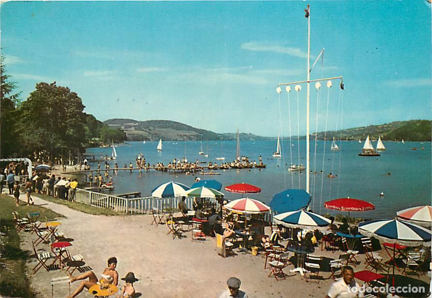 Postales: Francia - 38 - Charavines - La Plage des Dauphins - Flamme Postale de La Tour du Pin - CPM - Voir Sc