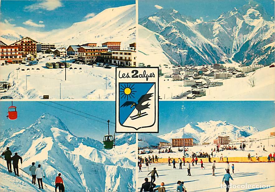 Postkarten: Francia - 38 - Les 2 Alpes - Multivues - Hiver - Neige - Blasons - Patinoire - Carte Neuve - CPM - V