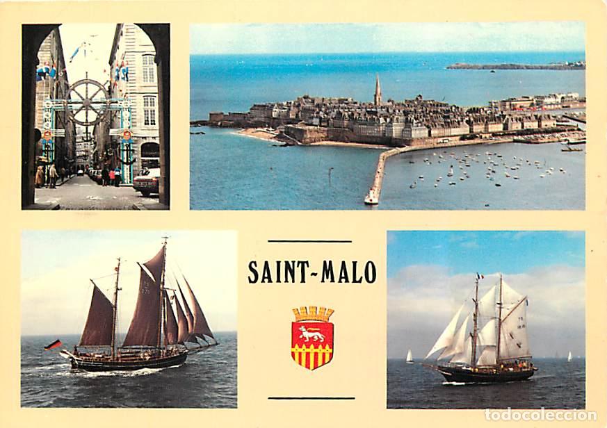 Cartes Postales: Francia - 35 - Saint Malo - Multivues - Voiliers - Bateaux - Blasons - CPM - Voir Scans Recto-Verso