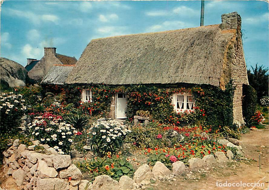 Cartes Postales: Francia - 35 - Ille et Vilaine - Chaumi&egrave;res de Bretagne - Fleurs - CPM - Voir Scans Recto-Verso