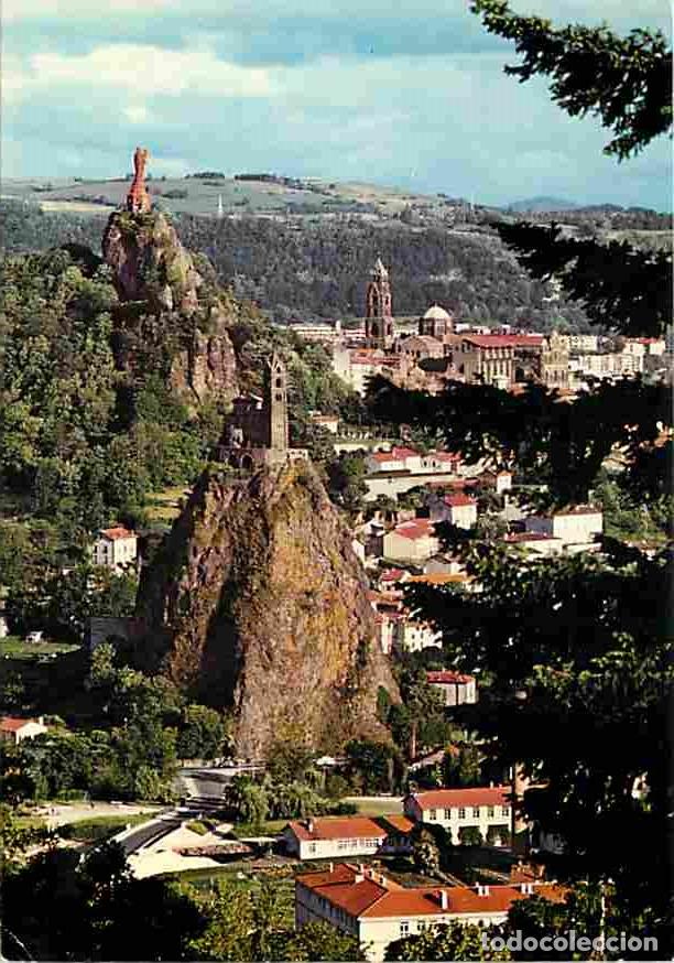 Cartes Postales: Francia - 43 - Le Puy en Velay - Rocher d'Aiguilhe - La Vierge - Cath&eacute;drale - Flamme Postale - CPM -