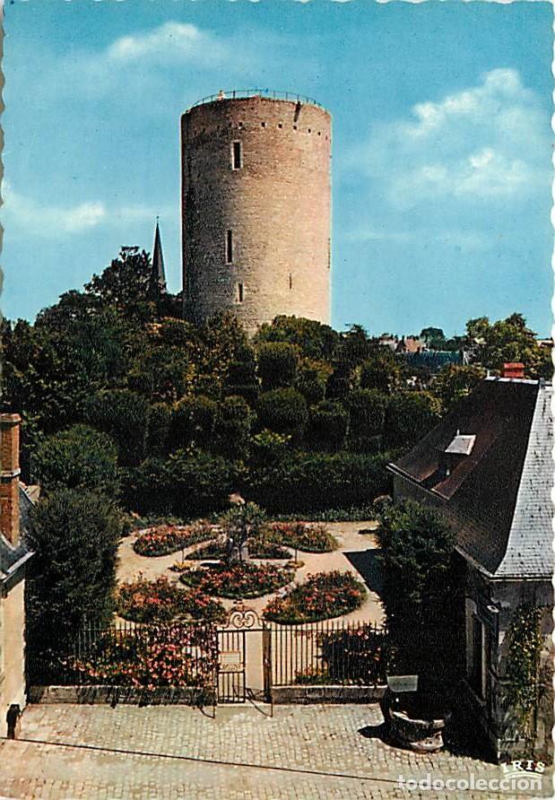 Postales: Francia - 36 - Issoudun - Tour Blanche (C&ocirc;t&eacute; Ouest) - Oeuvre de Richard Coeur de Lion (1180) - Fleur