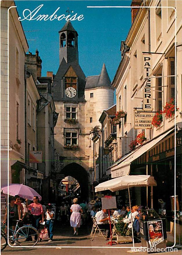 Postales: Francia - 37 - Amboise - La rue Nationale et la tour de l'Horloge - Carte Neuve - CPM - Voir Scans R