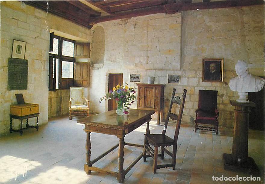 Postales: Francia - 37 - Tours - Prieur&eacute; de Saint Cosme - Chambre de Ronsard - Flamme Postale de Tours - CPM -