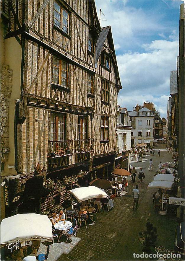 Postales: Francia - 37 - Tours - Maison du Xve s., rue du Grand March&eacute; - Maison &agrave; pans de bois - CPM - Voir Sc