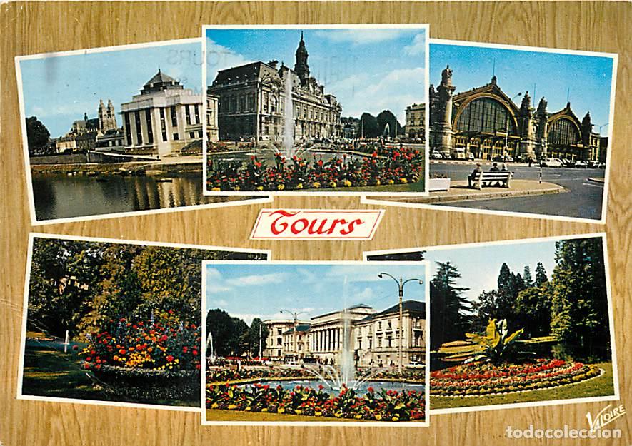 Postales: Francia - 37 - Tours - Multivues - Fleurs - Flamme Postale de Tours - CPM - Voir Scans Recto-Verso