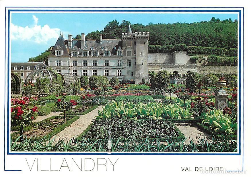 Postales: Francia - 37 - Villandry - Le Ch&acirc;teau et les jardins - Fleurs - Flamme Postale de Jou&eacute; les Tours - C