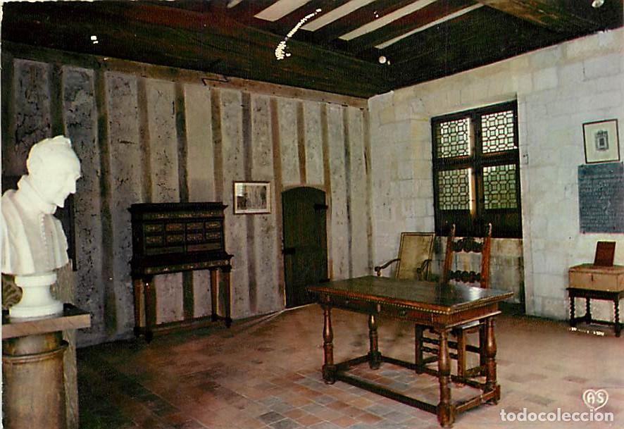 Postales: Francia - 37 - La Riche Pr&egrave;s Tours - Prieur&eacute; de Saint Cosme - La chambre (XVe) o&ugrave; v&eacute;cut et mourut Ro
