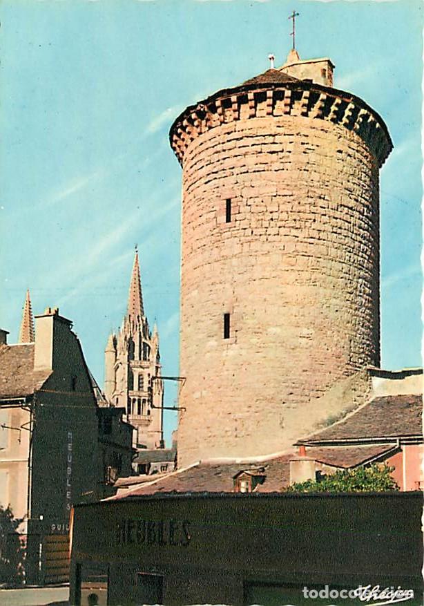 Postales: Francia - 48 - Mende - La Tour des P&eacute;nitents - Au fond, la Cath&eacute;drale - Carte Dentel&eacute;e - CPSM grand