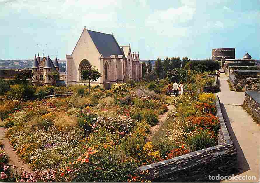 Postales: Francia - 49 - Angers - Int&eacute;rieur du Ch&acirc;teau - Le Ch&acirc;telet et la Chapelle - La Tour du Moulin - Flam
