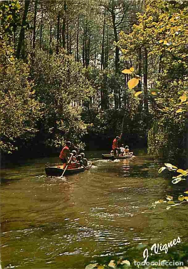 Postais: Francia - 40 - Landes - Avec les bateliers du Courant d'Huchet - Barques - CPM - Voir Scans Recto-Ve