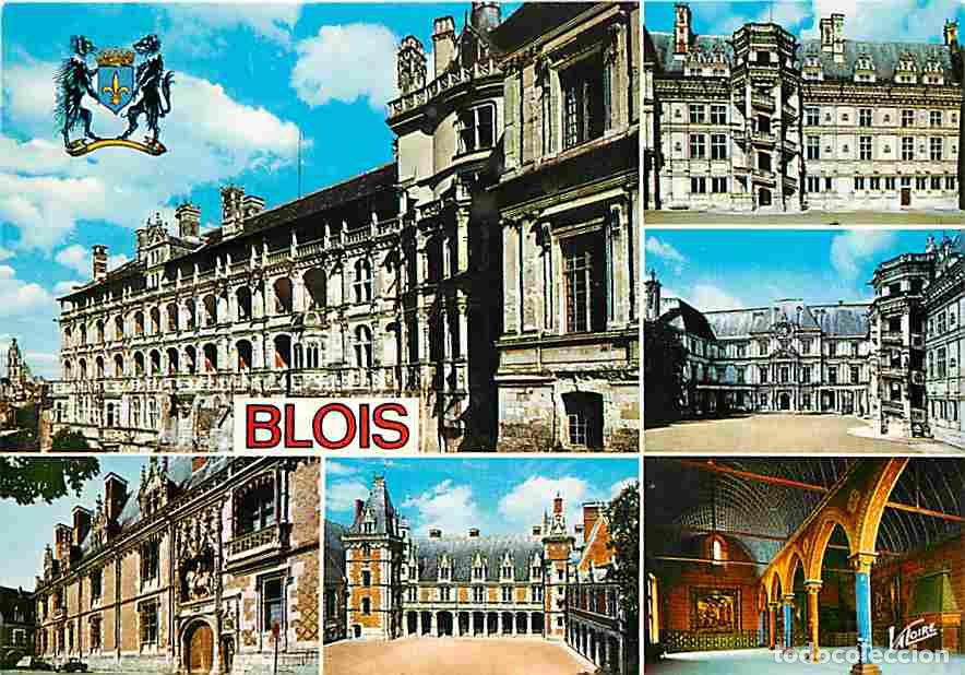 Postales: Francia - 41 - Blois - Multivues - Blasons - Flamme Postale - CPM - Voir Scans Recto-Verso