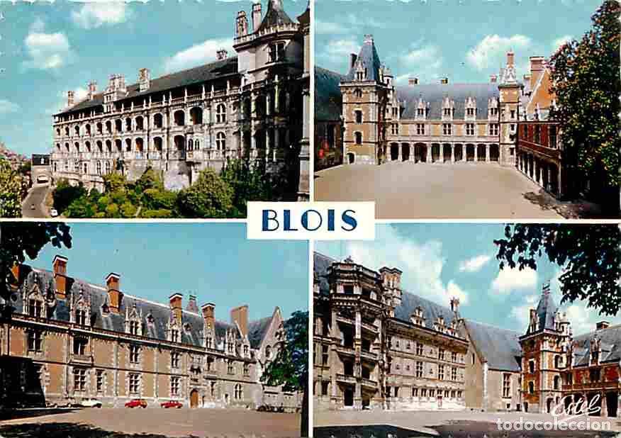 Postkarten: Francia - 41 - Blois - Le Ch&acirc;teau - Multivues - Automobiles - Flamme Postale - CPM - Voir Scans Rect