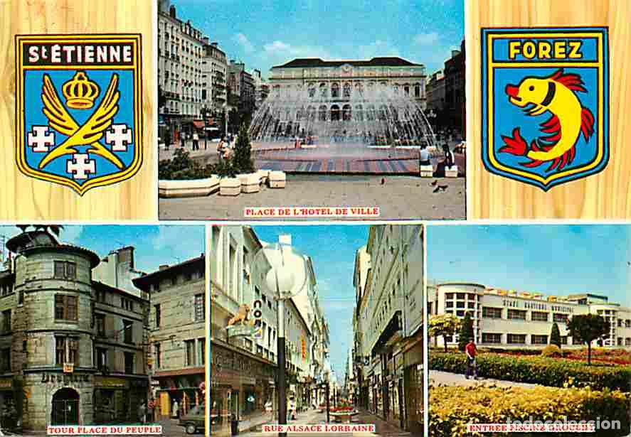 Cartoline: Francia - 42 - Saint-Etienne - Multivues - Blasons - CPM - Voir Scans Recto-Verso