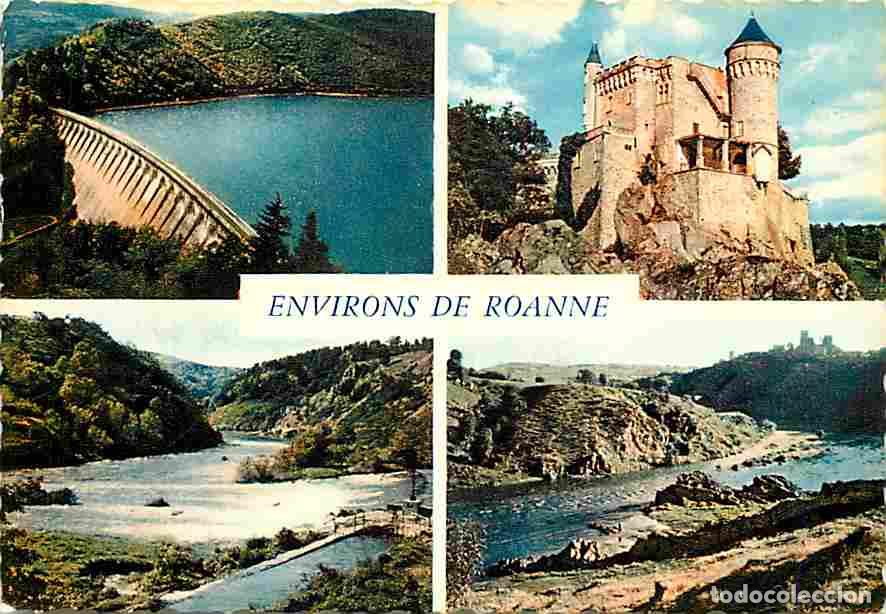 Postales: Francia - 42 - Loire - Roannais - Multivues - Barrage de La Tache - Gorges de la Loire - Tours de Sa