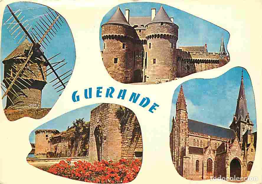 Postais: Francia - 44 - Gu&eacute;rande - Multivues - Moulin - Flamme Postale - CPM - Voir Scans Recto-Verso