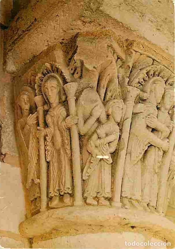 Postales: Francia - 45 - Saint Benoit sur Loire - La Basilique - Chapiteau de la Tour Porche - Annonciation et