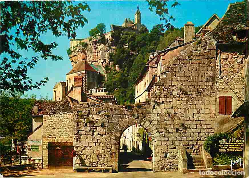 Cartes Postales: Francia - 46 - Rocamadour - La Porte du Figuier et le Ch&acirc;teau - CPM - Voir Scans Recto-Verso