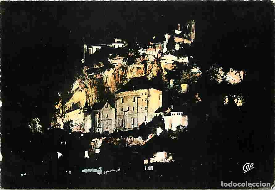 Cartes Postales: Francia - 46 - Rocamadour - Le Rocher illumin&eacute; - Nuit - CPM - Voir Scans Recto-Verso