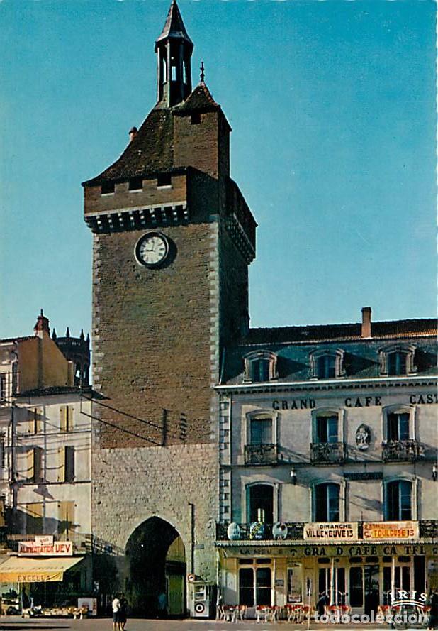Postales: Francia - 47 - Villeneuve sur Lot - Tour et Porte de Paris - Commerces - Carte Neuve - CPM - Voir Sc