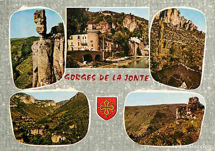 Cartes Postales: Francia - 48 - Les Gorges de la Jonte - Multivues - Blasons - CPM - Voir Scans Recto-Verso