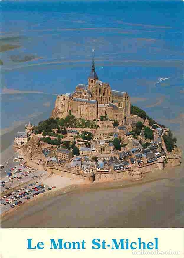 Cartes Postales: Francia - 50 - Le Mont Saint Michel - Vue G&eacute;n&eacute;rale a&eacute;rienne - Flamme Postale - CPM - Voir Scans Rect