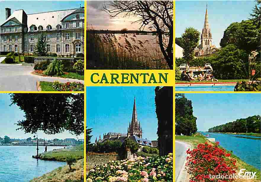 Postkarten: Francia - 50 - Carentan - Multivues - Automobiles - Fleurs - CPM - Voir Scans Recto-Verso