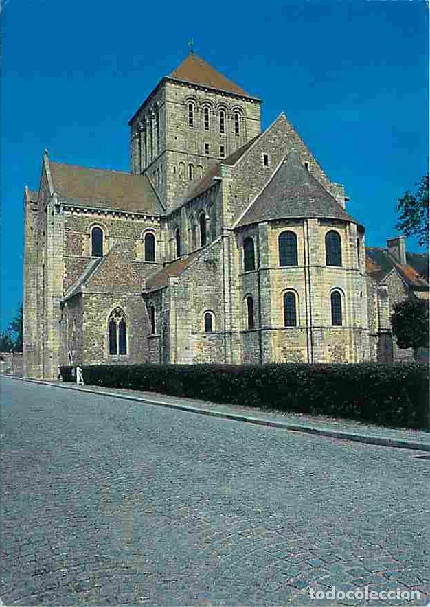 Cartes Postales: Francia - 50 - Lessay - Abbaye romane de Sainte-Trinit&eacute; - L'&eacute;glise abbatiale vue du Sud-Est - Flamme