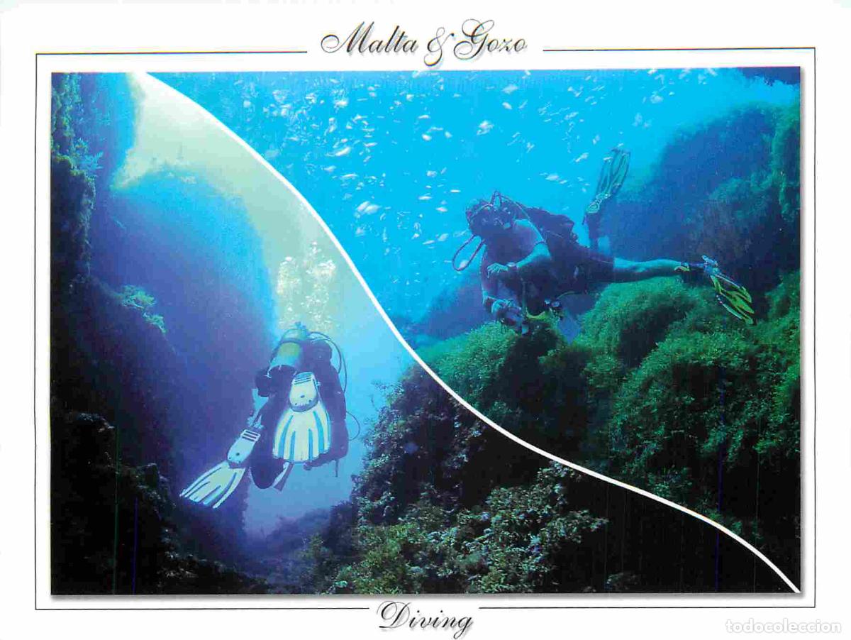Postkarten: Malte - Diving - Plong&eacute;e sous marine - Plongeurs - Multivues - CPM - Voir Scans Recto-Verso