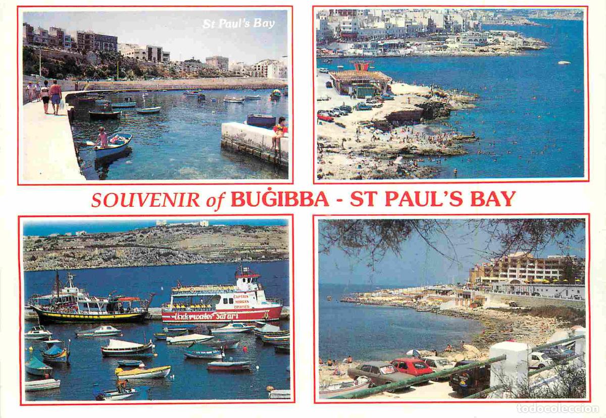 Postales: Malte - Bugibba - St Paul's Bay - Multivues - CPM - Voir Scans Recto-Verso