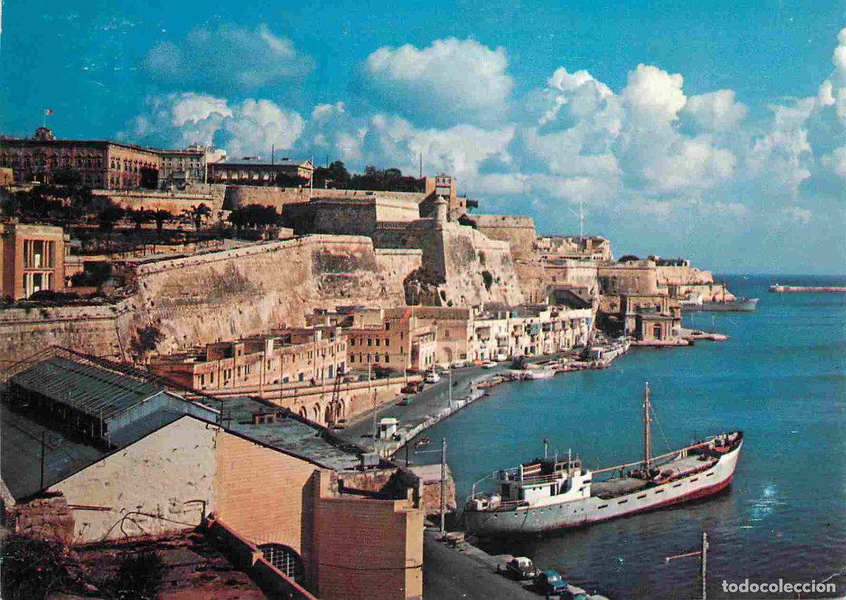 Postales: Malte - Valletta - Valletta Bastions and Grand Harbour - Bateaux - CPM - Voir Scans Recto-Verso
