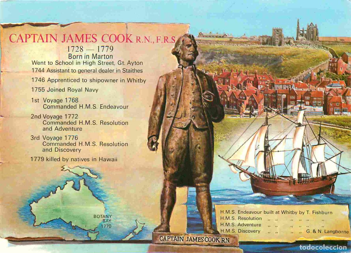 Postais: Royaume-Uni - Whitby - Captain James Cook - CPM - Voir Scans Recto-Verso