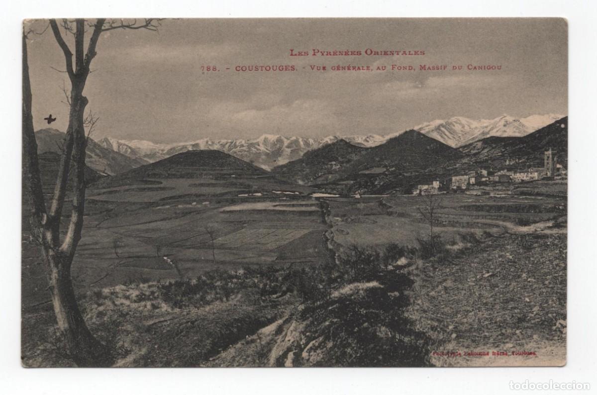 Postales: FRANCIA LES PYRENEES COSTOUGES VISTA GENERAL I MONTE CANICOU - Foto 1