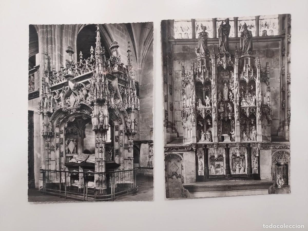 Cartes Postales: LOTE 2 POSTALES FRANCIA EGLISE DE BROU. RETABLO Y TUMBA. SIN CIRCULAR. ANTIGUA