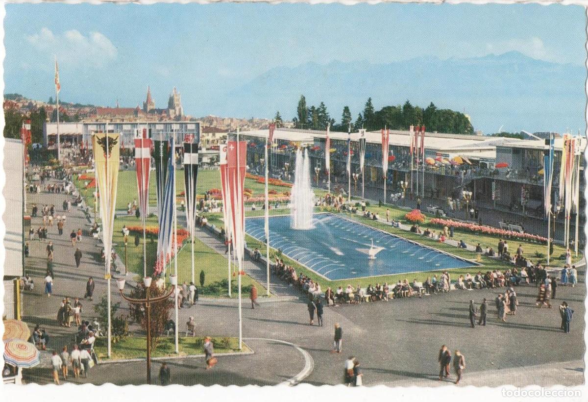 Postkarten: -Suiza-Feria Nacional de Lausanne-circulada-
