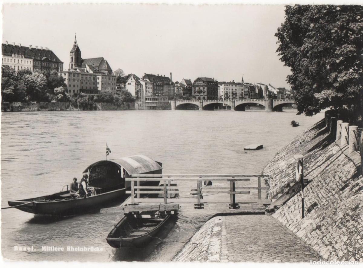 Postales: -Suiza-Basilea-sin circular-