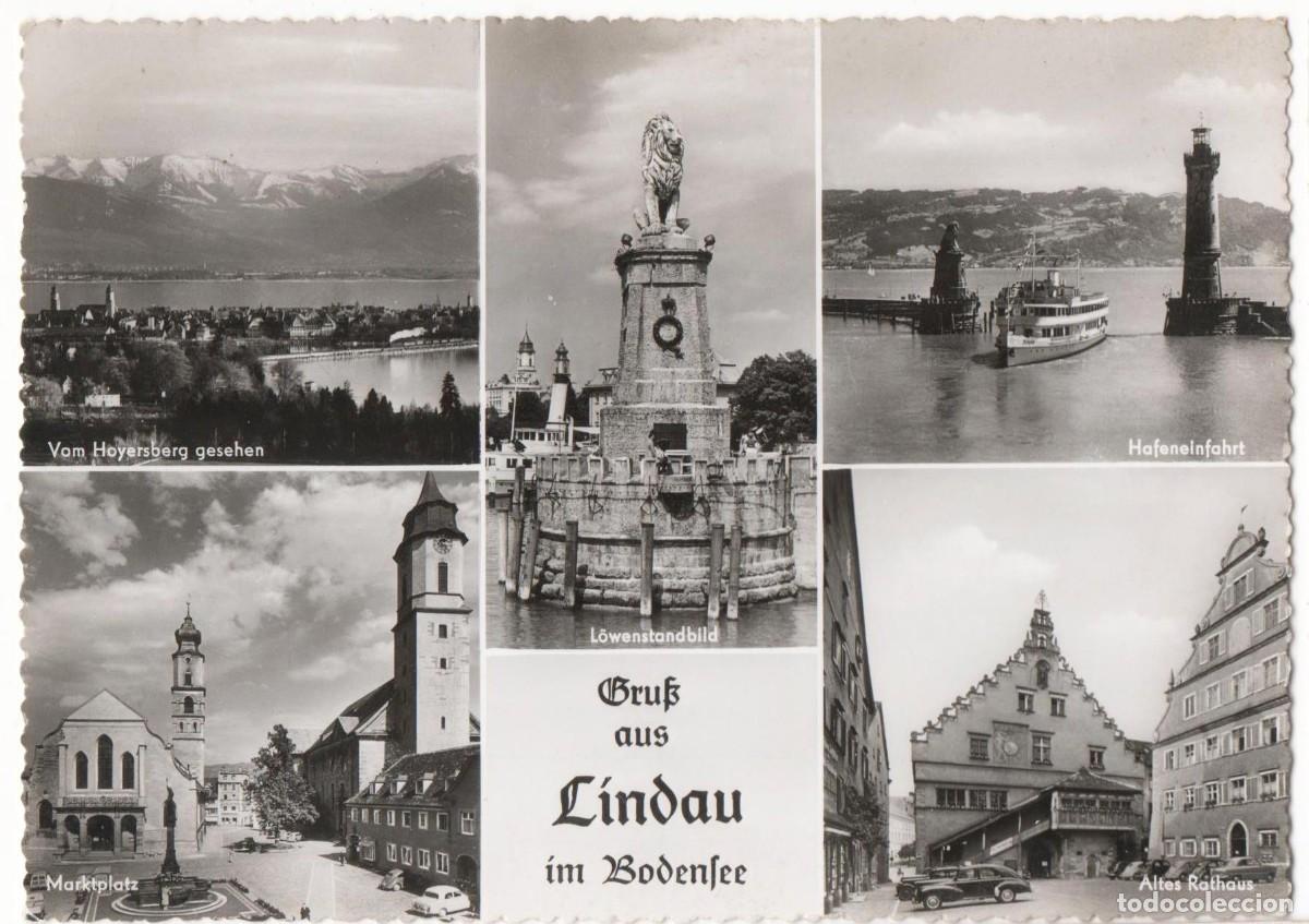 Postkarten: -Alemania-Lindau-sin circular-